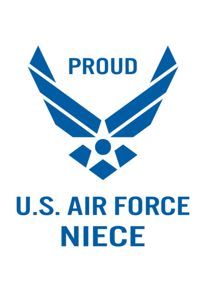 Proud US Air Force Niece Logo Free SVG File