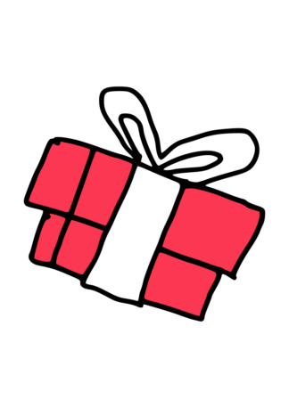Wrapped Gift Box Clipart Free SVG File