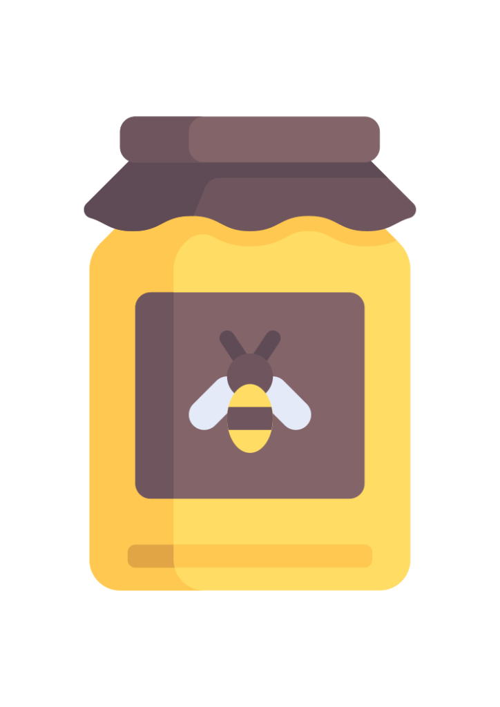 Honey Jar with Bee Clipart free svg file for members SVG Heart