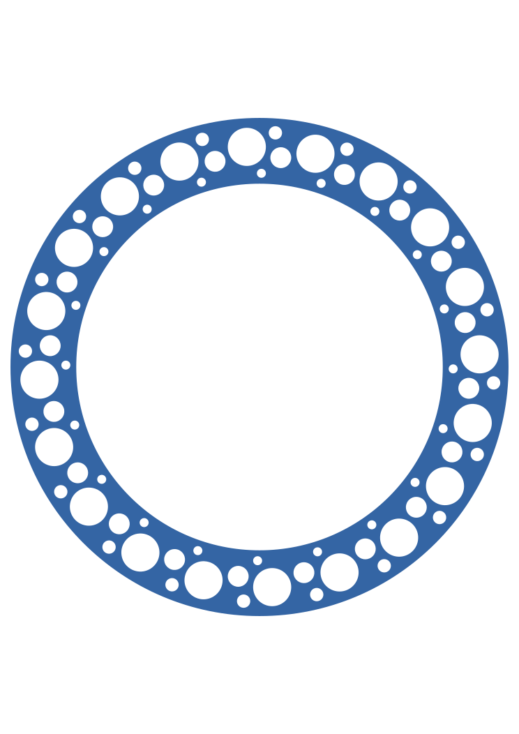 blue circle frame clip art