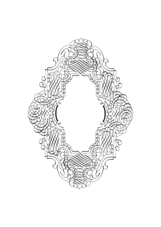 Ornamental Vinatge Frame Free SVG File