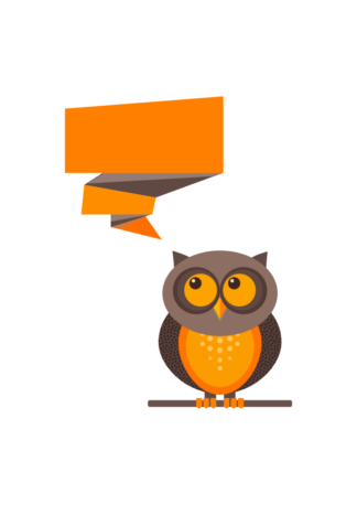 Owl Question Conversation Bubble Clipart Free SVG File