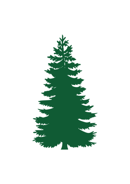 Pine Tree Silhouette - free svg file for members