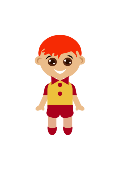 Adorable Boy Clipart Free SVG File