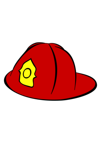 Fireman Fighter Hat Clipart Free SVG File