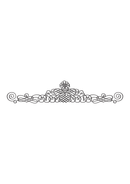 Ornamental Vintage Text Divider Free SVG File