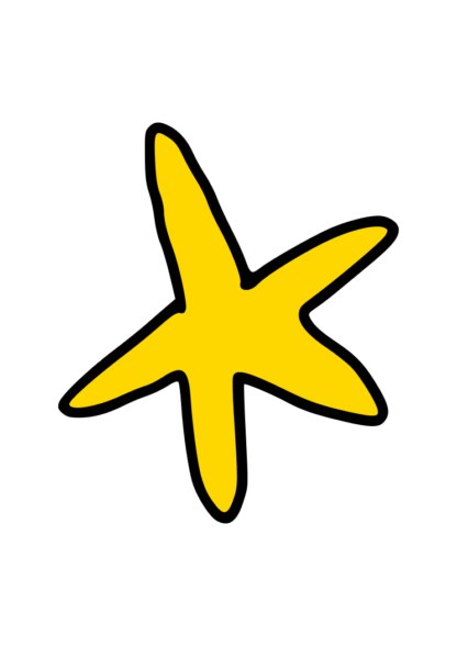 Hand Drawn Star Yellow Clipart Free SVG File