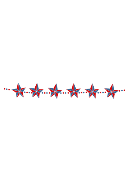New Year Stars Pennant Banner Clipart Free SVG File
