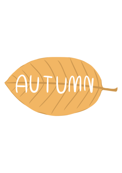 Autumn sign, Leaf Clipart Free SVG File