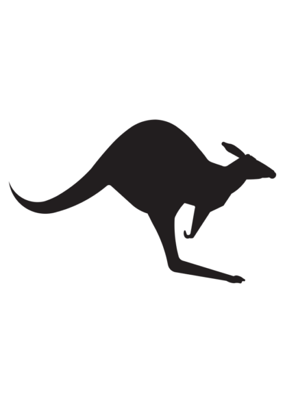 Cangaroo  Silhouette, animal Free SVG File