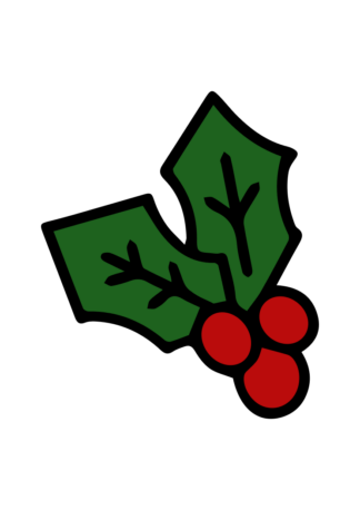 Holly Leaves Clipart Free SVG File