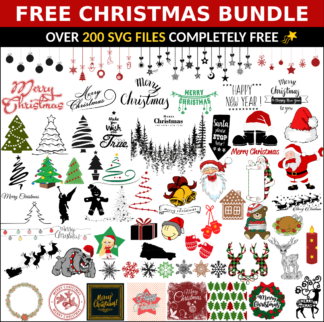 Christmas Bundle - Over 200 Free SVG Files