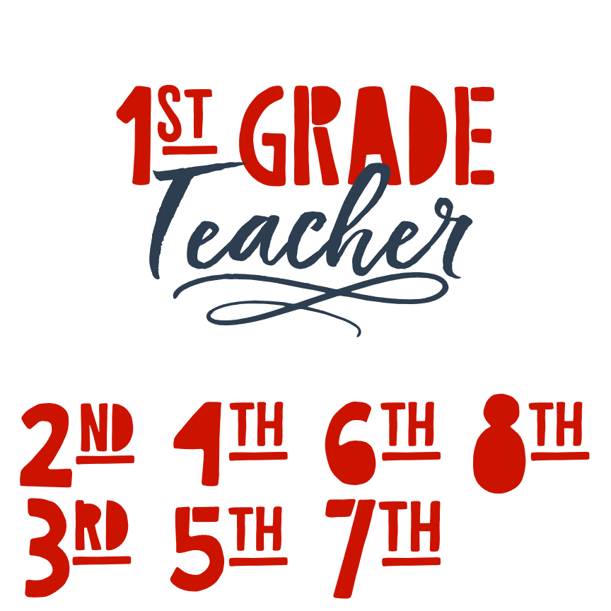 1st-grade-teacher-elementary-free-svg-file-SvgHeart.Com
