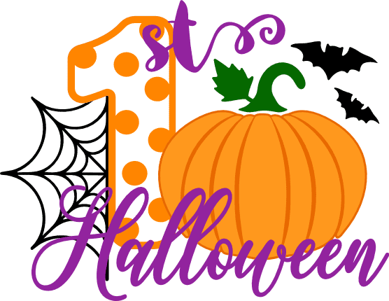 1st-halloween-pumpkin-bats-spider-web-baby-free-svg-file-SvgHeart.Com