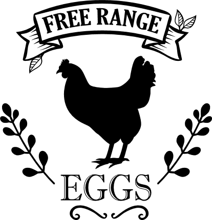 free range eggs, chicken, farm free svg file - SVG Heart