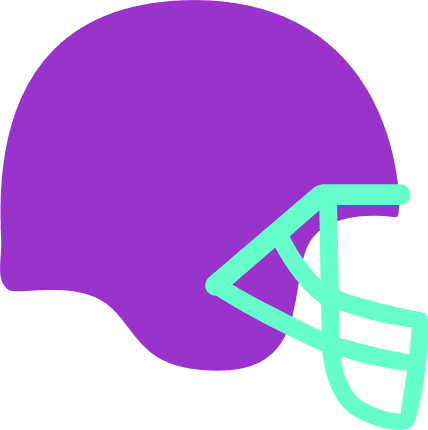 football helmet clipart purple