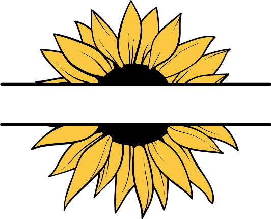 Split Sunflower Svg Png Sunflower Monogram Svg Sunflo - vrogue.co