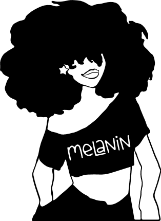 afro-girl-with-curly-hair-melanin-t-shirt-black-woman-free-svg-file-SvgHeart.Com