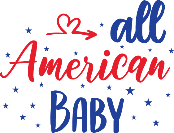 all-american-baby-patriotic-4th-of-july-free-svg-file-SvgHeart.Com