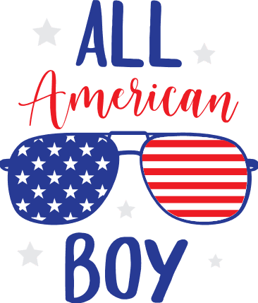 all-american-boy-usa-flag-sunglasses-4th-of-july-free-svg-file-SvgHeart.Com