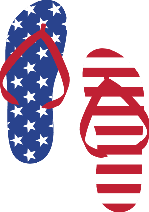 american-flag-flip-flops-4th-of-july-free-svg-file-SvgHeart.Com