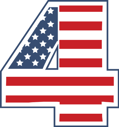 american-flag-number-four-usa-holiday-4th-of-july-free-svg-file-SvgHeart.Com