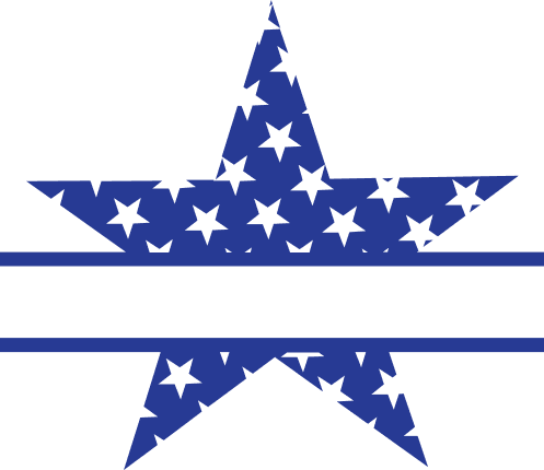 american-star-split-text-frame-4th-of-july-free-svg-file-SvgHeart.Com
