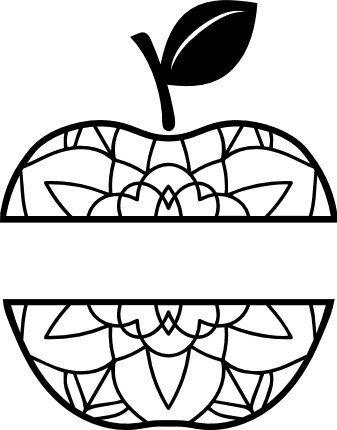 apple-mandala-split-text-frame-decorative-free-svg-file-SvgHeart.Com