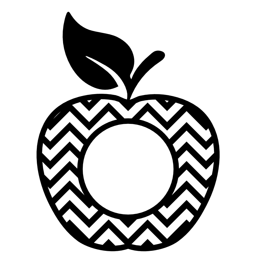 apple-monogram-fruit-decoration-free-svg-file-SvgHeart.Com