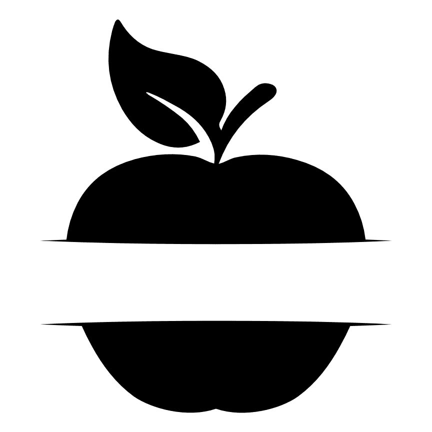 apple-split-text-frame-fruit-free-svg-file-SvgHeart.Com