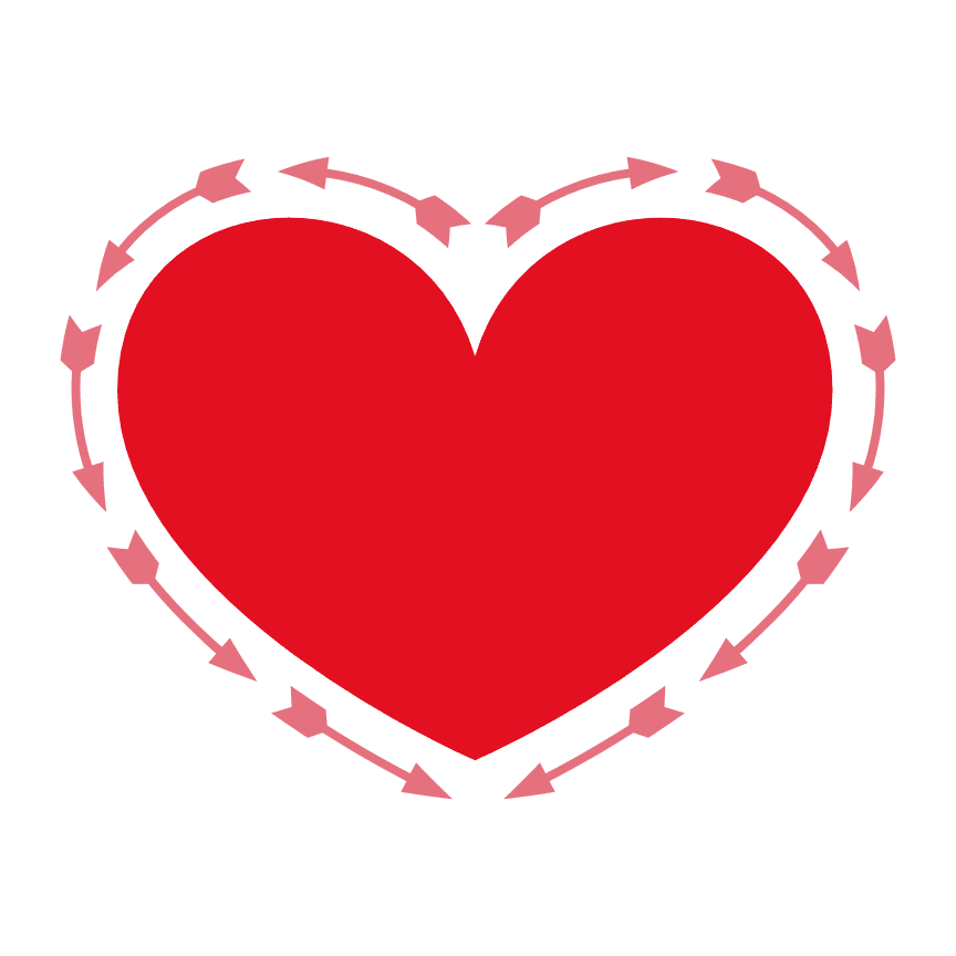 arrows-heart-shape-valentines-day-free-svg-file-SvgHeart.Com