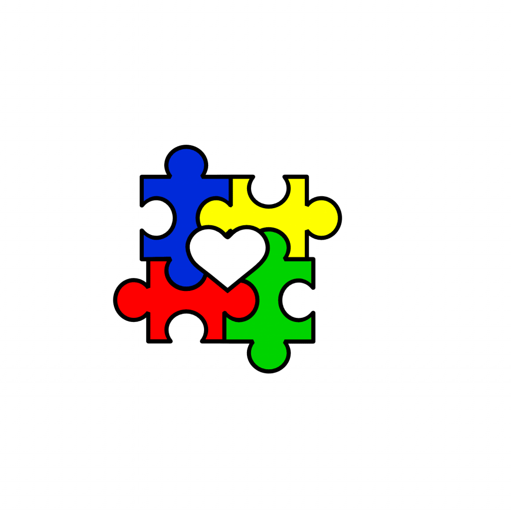 Autism Heart shape, awareness, Puzzle Free Svg File - SVG Heart
