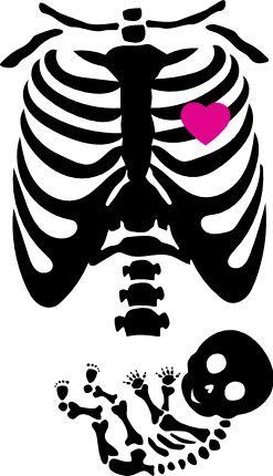 baby-boy-and-mother-skeleton-pregnancy-free-svg-file-SvgHeart.Com