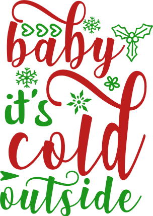 baby-its-cold-outside-snowflakes-christmas-free-svg-file-SvgHeart.Com