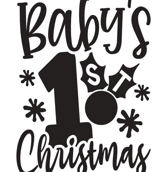 babys-1st-christmas-free-svg-file-SvgHeart.Com
