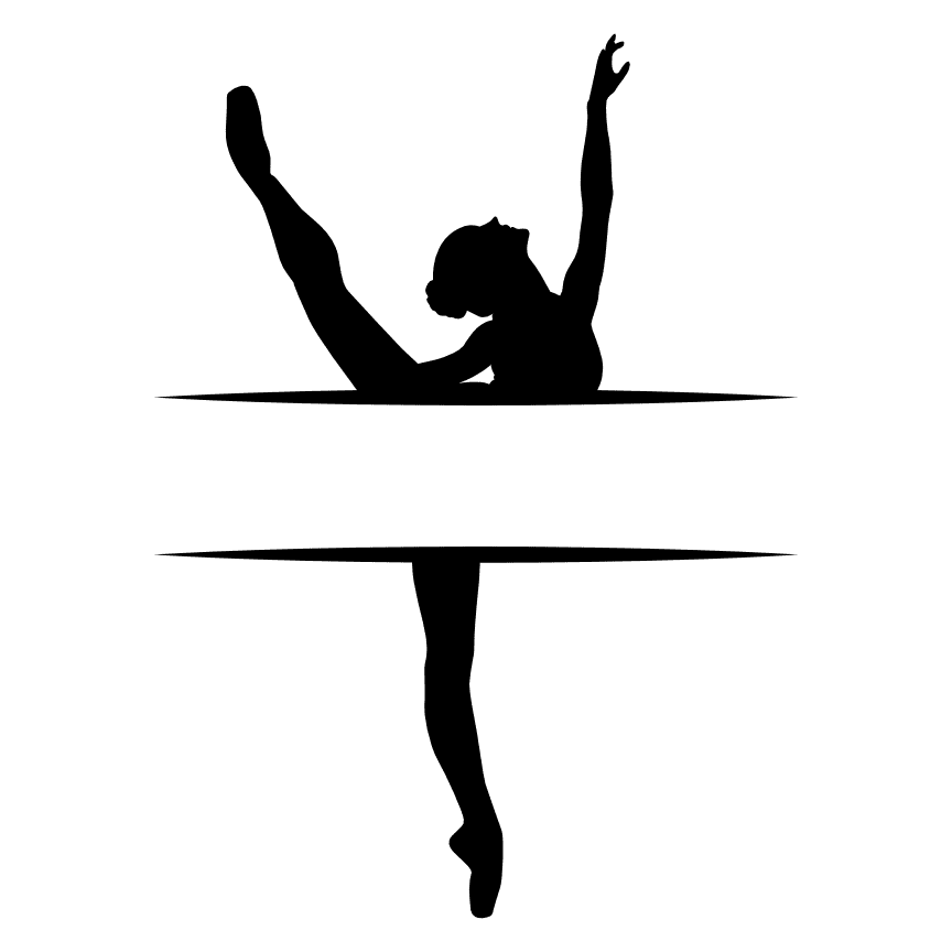 ballet-split-text-frame-dance-ballerina-free-svg-file-SvgHeart.Com