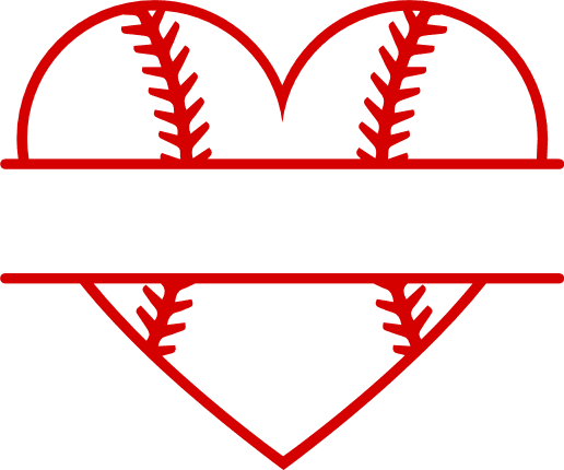 baseball-heart-shape-split-text-frame-sport-free-svg-file-SvgHeart.Com