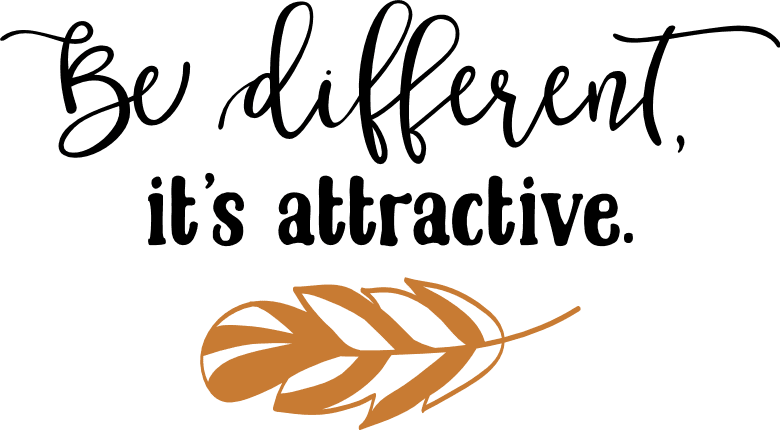 be-different-its-attractive-positive-free-svg-file-SvgHeart.Com