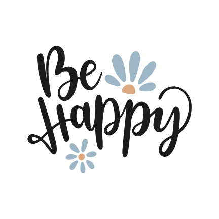 be-happy-floral-quote-free-svg-file-SvgHeart.Com