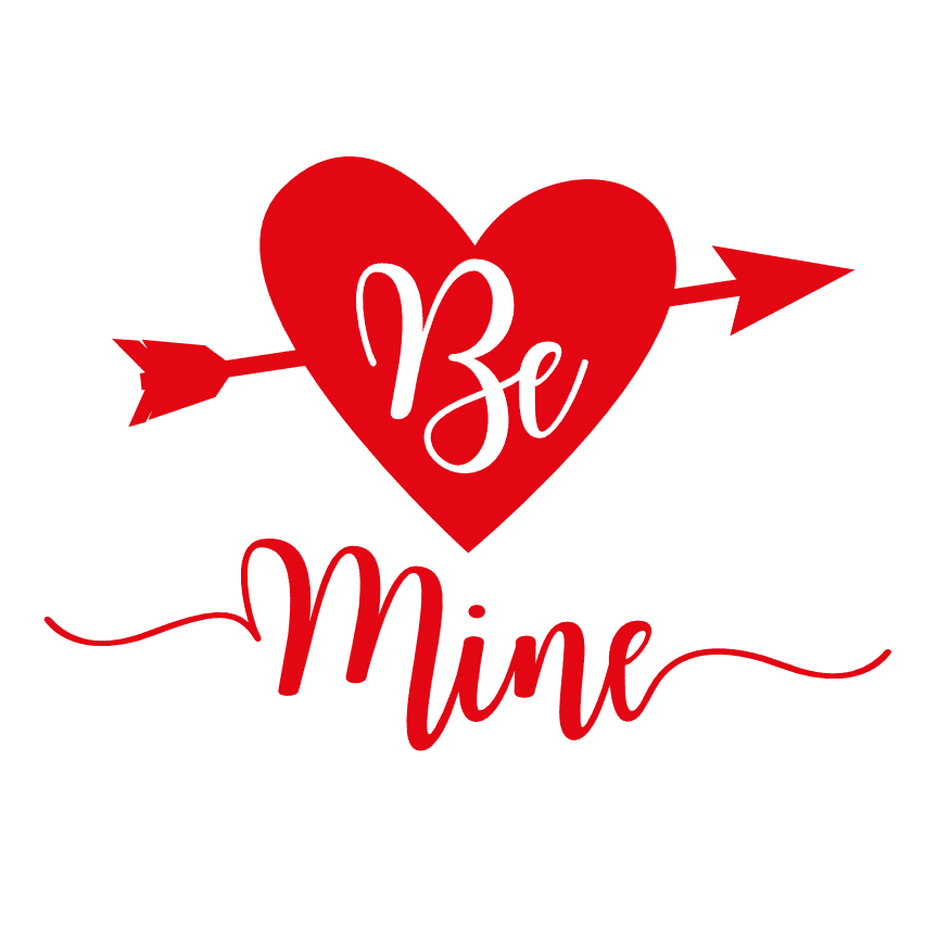 be-mine-heart-with-arrow-valentines-day-free-svg-file-SvgHeart.Com