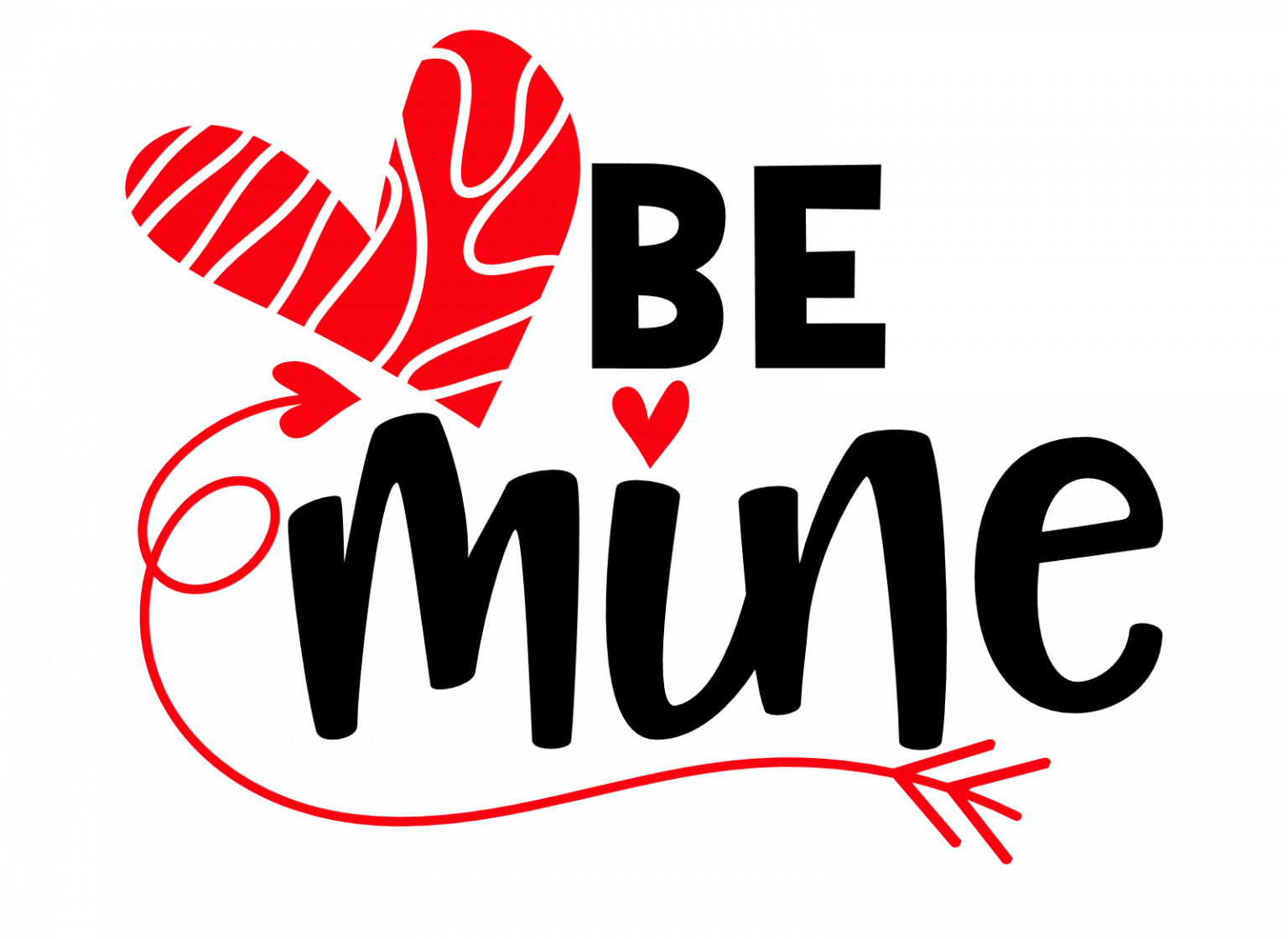 Be Mine, Valentine Free Svg File - SVG Heart