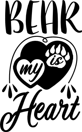 bear-is-my-heart-love-sayings-free-svg-file-SvgHeart.Com