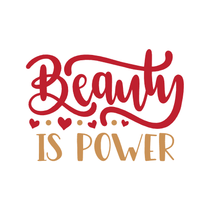beauty-is-power-girly-quote-with-hearts-free-svg-file-SvgHeart.Com