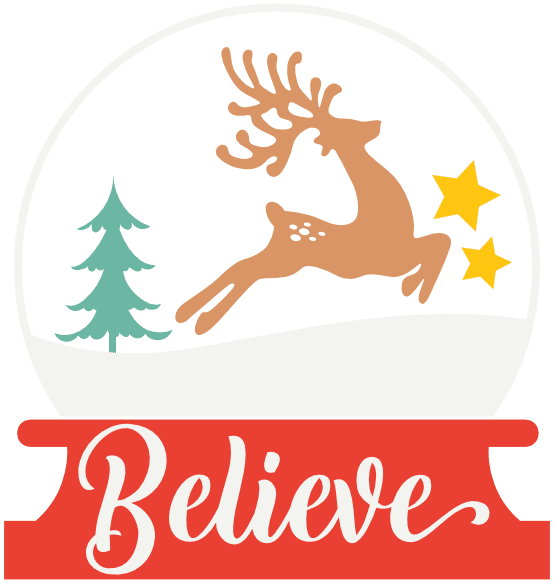 believe-christmas-glass-ball-with-reindeer-free-svg-file-SvgHeart.Com