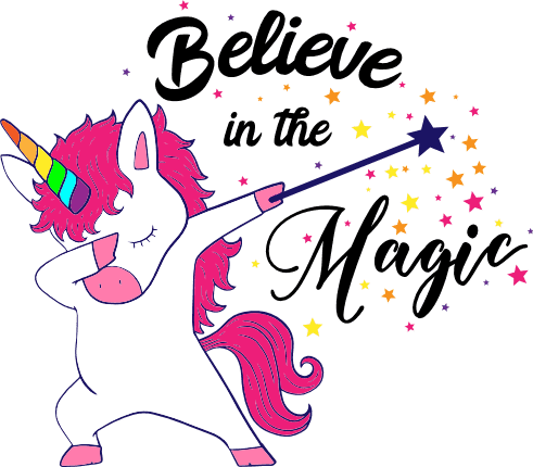 believe-in-the-magic-dabbing-unicorn-birthday-free-svg-file-SvgHeart.Com