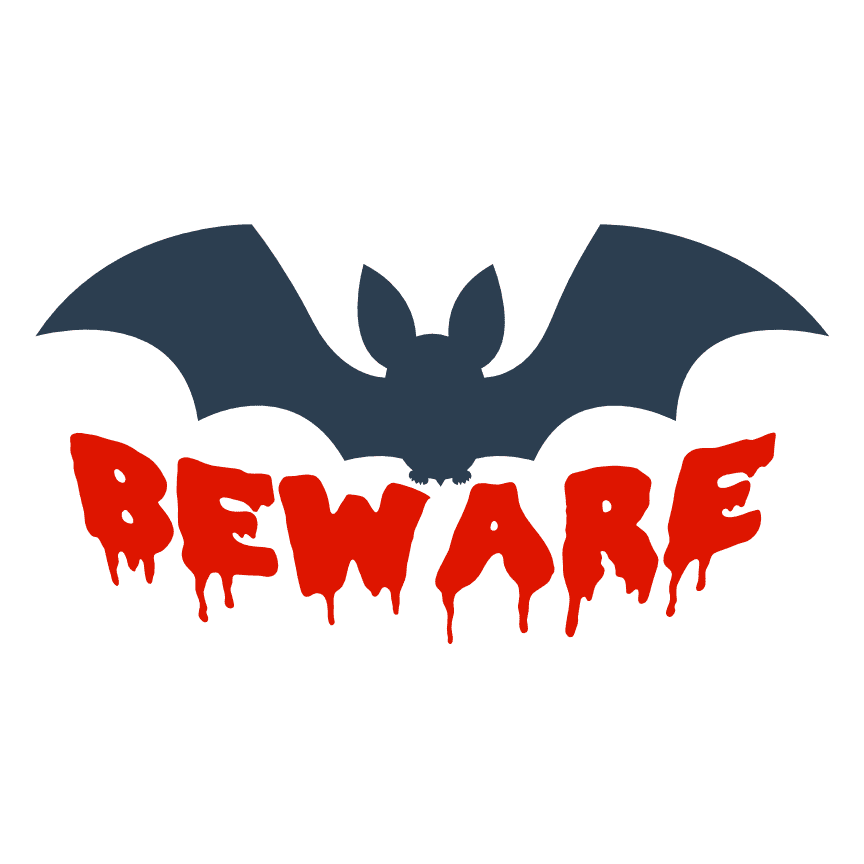 beware-halloween-bat-free-svg-file-SvgHeart.Com