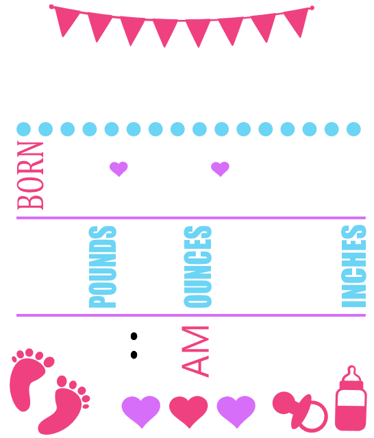 birth-annoucement-girl-heart-outline-free-svg-file-SvgHeart.Com