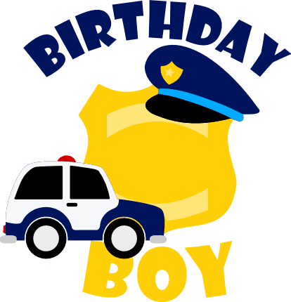 birthday-boy-police-cap-car-officer-badge-free-svg-file-SvgHeart.Com