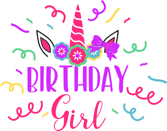 birthday-girl-horn-unicorn-party-free-svg-file-SvgHeart.Com