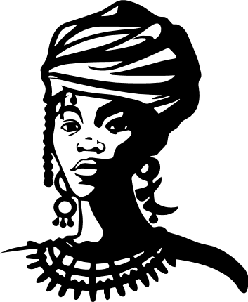 black-african-lady-head-wrap-woman-free-svg-file-SvgHeart.Com